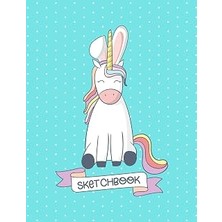 Uravas Store Sketchbook: Easter Unicorn Blank Drawing Paper