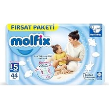 Uravas Store Molfix Bebek Bezi 3D Juniorplus 5+ Beden Fırsat Paketi 44 Adet