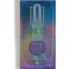 Uravas Store Q Kondom Think Thin 6'lı Extra Ince 0,045 mm