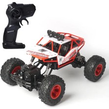 Uravas Store Oyuncak 2.4ghz Uzaktan Kumandalı Full Fonksiyon Şarjlı 4x4 Arazi Aracı Rc Rock Crawler (Kırmızı)