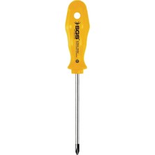 Uravas Store Sgs Yıldız Tornavida, Sarı Seri, 3X80 Mm, Krom Çelik Gövde, SGS1030