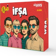Uravas Store Zigzag Games Ifşa Klasik Kutu Oyunu, 64 Kartlı, Kalem Hediyeli, 12+ Yaş, Arkadaş Grubu Için