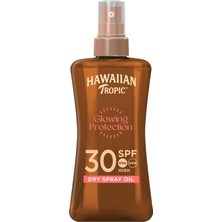 Uravas Store Hawaiian Tropic Glowing Protection Dry Spray Oil SPF30 Koruyucu & Bronzlaştırıcı Yağ 200 Mililitre