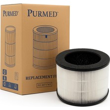 Uravas Store Purmed Pure Compact Hava Temizleme Cihazı Uyumlu Hepa + Karbon Filtre