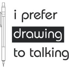 Uravas Store I Prefer Drawing To Talking: Design Sketchbook, 120 Pages With Grid Graph Paper, Great For Architects, Designers, Artists And Engineers, White Cover