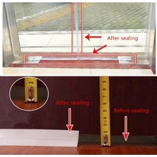 Uravas Store Optana 3 Metre Cam Balkon Pencere Kapı Altı Yapışkanlı Rüzgar Önleyici Rüzgar Kesici Şerit Bant Toz Lastiği