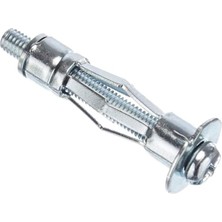 Uravas Store BADEM10 Çelik Alçıpan Boşluk Dübel Frt Tuğla Duvar Bims Paraşüt Dübeli 5X62 Metal 5 Adet