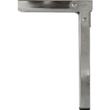 Uravas Store BADEM10 Sofra Ayağı 22 cm Metal Katlanır Siyah Taban Yer Sofrası Sini Altı Mobilya Ayak Sehpa Masa