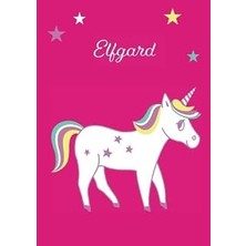 Uravas Store Elfgard: Einhorn Malbuch / Tagebuch / Notizbuch - Dın A4 - Blanko