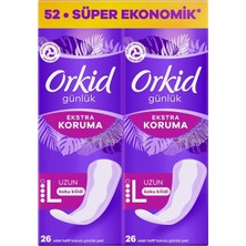 Uravas Store Orkid Günlük Ped Extra Koruma Uzun 52 Adet Ped