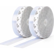 Uravas Store Kyrotech 10 Metre Kapı ve Pencere Bandı, Kendinden Yapışkanlı, Şeffaf Kapı ve Pvc Pencere Fitili, Duşakabin, Cam, Rüzgar Contası, Böcek, Toz, Ses Yalıtımı, 35 mm Soğuk Geçirmez Silikon Şerit İSO9001