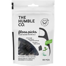 Uravas Store The Humble Co. Kömür ve Naneli Kürdanlı Diş Ipi 50 Adet 1 Paket