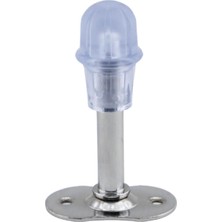 Uravas Store Feyzayapı Kapı Stoperi Tamponu Krom 8 cm Metal Kapı Durdurucu Tutucu Kapı Stopu Silikonlu