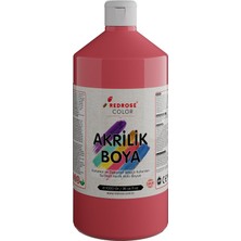 Uravas Store Red Rose Pembe Akrilik Boya 1000 gr
