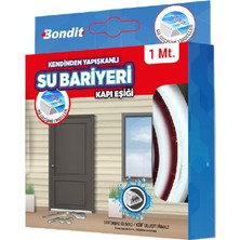 Uravas Store BADEM10 Bondit Su Bariyeri Kapı Altı Sızdırmaz Su Tutucu Yapışkanlı Slikon Bant Bandı 1 Metre BND01010015