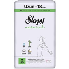 Uravas Store Sleepy Natural Ultra Hassas Hijyenik Ped Uzun 18 Adet