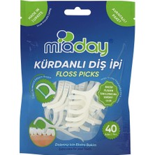 Uravas Store Miaday Kürdanlı Diş Ipi Floss Picks – 40’lı Paket, Diş Arası Temizliği ve Ağız Bakımı Için Pratik Çift Fonksiyonlu Kürdanlı Diş Ipi
