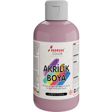 Uravas Store Red Rose Açık Pembe Akrilik Boya 250 gr