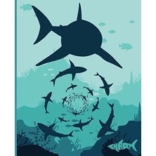 Uravas Store Independently Published Fun Shark Sketch/doodle Book 7.5"x9.25" | Blank Interior Pages 120 Pages | Great For Boys, Girls, Shark Lovers, Adults