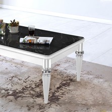 Uravas Store Elips Sehpa Ayağı 42 cm Plastik Gümüş Gri Masa Ayak Mutfak Sehpası Yemek Masası Mobilya Ayakları