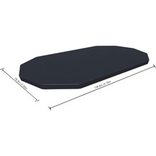 Uravas Store Bestway Flowclear Pvc Branda, Gri, Power Steel Havuz Için