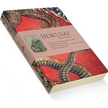 Uravas Store Retronote Hokusai 4'lü Defter Seti 5, Ghosts Series I, Çizgisiz, 64 Sayfa, 14X21CM