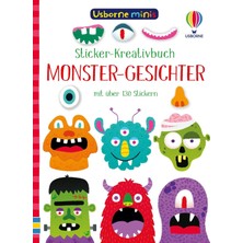 Uravas Store Usborne Minis - Sticker-Kreativbuch: Monster-Gesichter: Mini-Stickerbuch Mit Über 130 Stickern – Ab 5 Jahren (Usborne-Minis-Reihe)