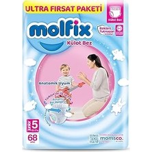 Uravas Store Molfix Külot Bez 5 Beden Junior Ultra Fırsat Paketi 68 Adet
