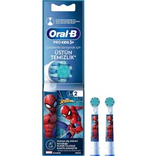 Uravas Store Oral-B Çocuk Için Spiderman Şarjlı Diş Fırçası Yedek Başlığı 2 Adet