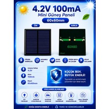 Uravas Store Oem 4.2V 100MA 60X60MM Güneş Paneli - Solar Panel