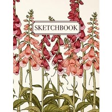Uravas Store Floral Sketchbook: Large Blank Paper Drawing Notebook For Art, Doodling, And Designing | Vintage Flower Design Sketching Journal For Adults And Kids| 100 Pages 8.5"X11"