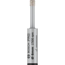 Uravas Store Bosch 1x Döner Matkaplar Için Pro Ceramic Dry Matkap Ucu, Silindirik Şaft (Döşemeler, Sert Fayanslar, Ø 6 Mm, Professional Aksesuar Döner Matkap/vidalamalar)