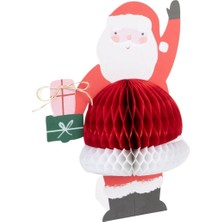 Uravas Store Meri Meri - Honeycomb Santa Tebrik Kartı