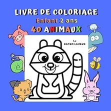Uravas Store Livre De Coloriage Enfant 2 Ans 40 Animaux: Cahier De Coloriage Animaux Pour Enfant Dès 2 Ans | 40 Animaux Aux Contours Épais À Colorier : Panda Mouton Girafe (French Edition)