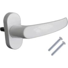 Uravas Store Pvc Pencere Kolu – Plastik Cam Kolu, Evrensel Uyumlu, Vidalı Montaj, Dayanıklı Beyaz Pencere Açma Kolu