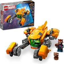 Uravas Store LEGO Marvel Bebek Rocket’in Gemisi 76254-8 Yaş ve Üzeri Çocuklar Için Galaksinin Koruyucuları Rakun’un Uzay Gemisini Içeren Süper Kahramanlı Yaratıcı Oyuncak Yapım Seti (330 Parça)