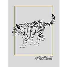 Uravas Store Sketchbook: African Wildlife Sketch, Large 8.5" x 11", 110 Pages, Perfect For Everyone, Crayons, Pencils, Drawing And Sketching
