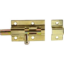 Uravas Store BADEM10 Küçük Mavzer Sürgü Sürgülü Sürgüsü Kilit 25X40 mm Kapı Pencere Emniyet Kilidi Metal Prinç Sarı