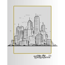 Uravas Store Sketchbook: City Scene, Large 8.5" x 11", 110 Pages, Perfect For Everyone, Crayons, Pencils, Drawing And Sketching