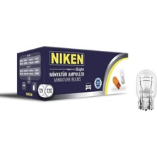 Uravas Store Niken T20 Dipsiz Ampul Tek Duy W21W W3X16D 12V Sarı 10 Adet