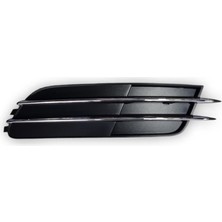Uravas Store Ön Tampon Sağ Sis Farı Kapağı Krom Çıtalı 4G0807682F Audi A6 ile Uyumlu 2012-2014
