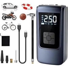 Uravas Store Valkyrie 150PSI 6000MAH Şarjlı Araba Top Bisiklet Hava Pompası LED Akıllı Powerbank