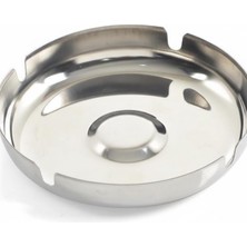 Uravas Store Paslanmaz Çelik Metal Küllük 12 cm – Dayanıklı, Modern Tasarım Masaüstü Küllük