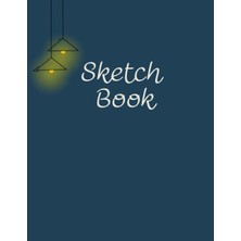 Uravas Store Sketch Book: A Wooden Table Under The Lights And A Notebook For Drawing, Drawing, Scribbling As You LIKE(113 Pages, 8.5" x 11")