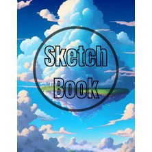 Uravas Store Sketch Book Heaven: Premium Heavenly Sky City View Design Cover Page Sketchbook Blank Paper Pad 8.5" x 11" - 120 Pages Blank Paper Book For Drawing, ... Unlined Journal Soft Cover Sketchbooks