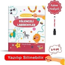 Dikkat Atölyesi Yayınları 2-4 Yaş Yaz - Sil Eğlenceli Labirentler