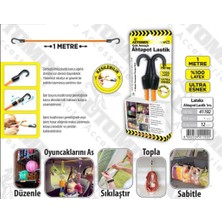 Uravas Store Automix Lateks Ahtapot Lastik 1 M | Çok Amaçlı Elastik Sabitleyici | Dayanıklı ve Esnek