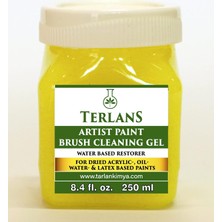 Uravas Store Terlans Sanatsal Boya ve Fırça Temizleyici Yoğun Kıvam 250 ml Art Paint Brush Cleaner Restorer