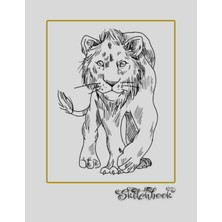 Uravas Store Sketchbook: African Wildlife Sketch, Large 8.5" x 11", 110 Pages, Perfect For Everyone, Crayons, Pencils, Drawing And Sketching