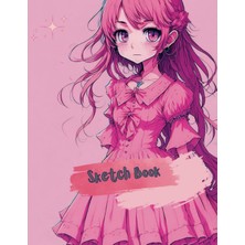 Uravas Store Sketch Book Unlined Large Drawing Pad Journal Anime Girl 8.5"X11" 120 Pages Cute For Teens, Girls: Book For Sketching Drawings Doodles Back To School Or Summer Break Activities Premium White Paper